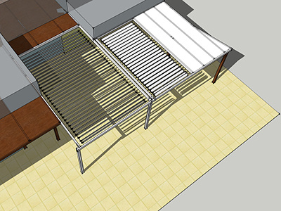 Roof extension detail model architectural design architectural detailing sketchup