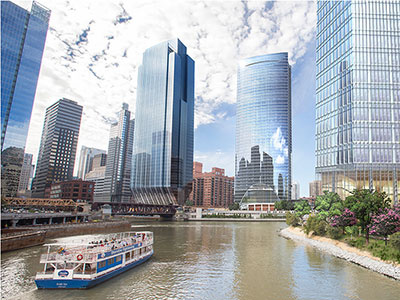 Chicago Riverfront Development architectural design architecture illustration photorealistic photoshop rendering visualization