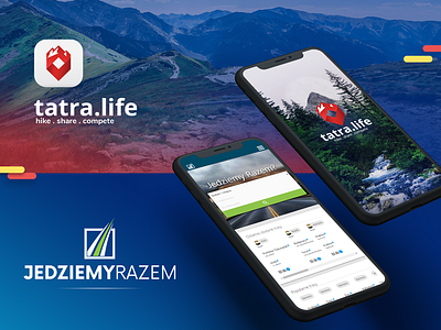 Tatra.life & JedziemyRazem.pl free apps by Ruby Logic carpooling design mountains probono ridesharing startup tourism web design