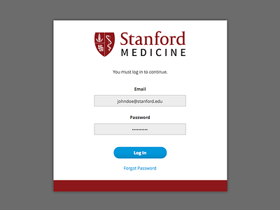 Stanford Dashboard college dashboard design diet health interface lifestyle medicine stanford ui university