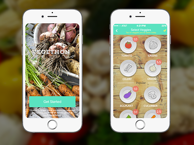 Vegetable Tracker app fitness health ios iphone life lifestyle mobile stanford tracker vegetable veggie