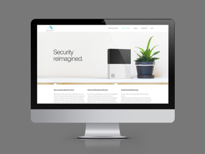 Abode Website advertising automation bootstrap branding html interface landing security website