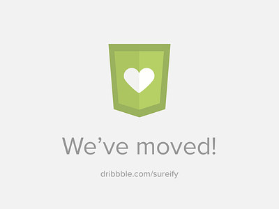 We've moved! branding design icon profile startup sureify vector