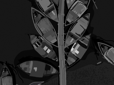 Charcole Boat animation color concept creative design illustration illustrator minimal vector web