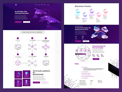 Blockchain Crypto landing page