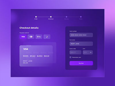 Credit Card Checkout Form | Daily UI #002