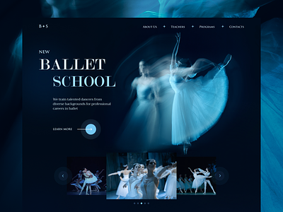 Ballet School Website ballet challenge dance design figma ui web