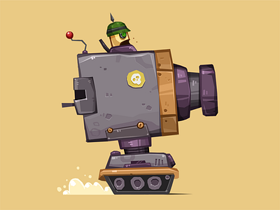 Tank Sprite 1 armour blaster cannon cartoon desert game game art tank war