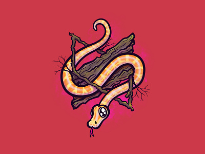 MKBHD's Banana Python Fanart Thing cartoon drawing flat icon illustration logo mkbhd python snake vector wood yellow