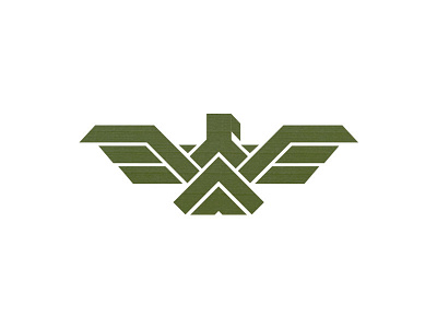 Eagle animal design eagle green logo pacific vector