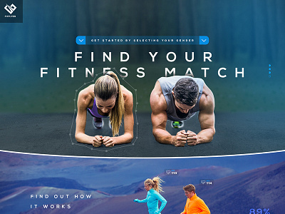Fitness Partner athlete exercise fitness interface mobile running ui user ux website
