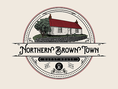 Northern Brown Town artwork branding classic design illustration logo vector vintage vintage badge vintage design vintage logo