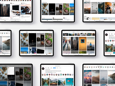 Instagram and IGTV for iPad Concept 