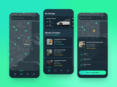 EV Charging App Concept app design ev mobile ui ux
