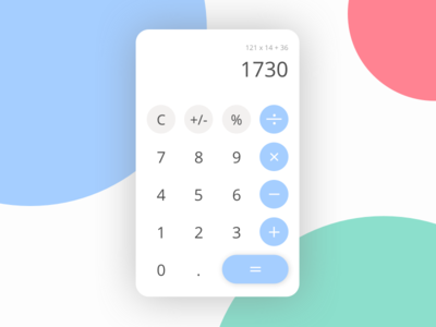 Daily UI #004 - Calculator 004 app calculator challenge dailyui design mobile ui ux