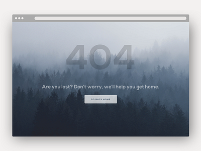 Daily UI #008 - 404 Error Page