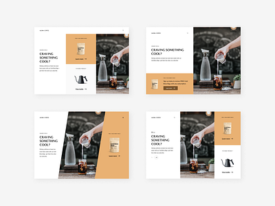 Minimal Coffee Shop Options challenge coffee coffeeshop dailyui design landing minimal minimalist ui ux web whitespace