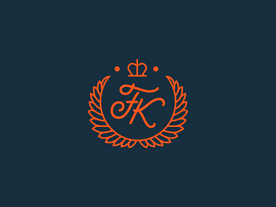 FK Monogram branding crest lettering logo monogram