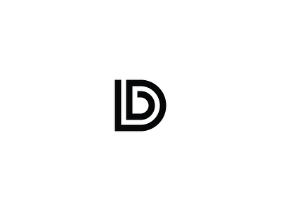 36 days of type - D 36daysoftype black and white branding graphic design logo logo design minimal minimal design typography