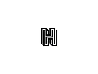 36 days of type - H 36daysoftype black and white branding graphic design logo logo design minimal minimal design typography