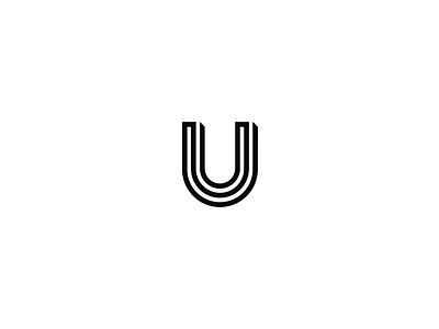 36 days of type - U 36 days of type black and white branding graphic design logo logo design minimal minimal design typography