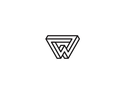 36 days of type - W 36 days of type black and white branding graphic design logo logo design minimal minimal design typography