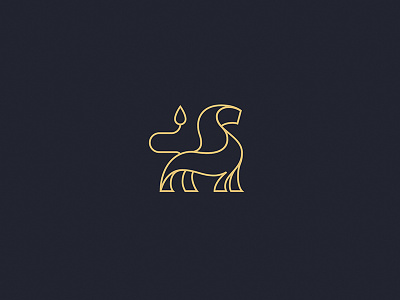 Minimal Lion brand branding design graphic design lion logo logo design mark minimal minimalism simple