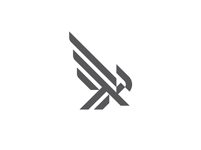 Minimal Falcon black and white graphic design graphic designer logo logo design mark minimal minimalism