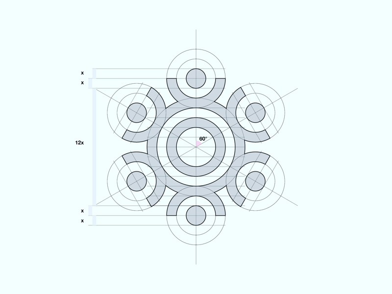 Roundtable Logo Construction graphic designer graphic design simplicity corporate modern structure minimalist designs minimal design simple brand identity logo design grid black and white branding brand minimal logo mark geometric