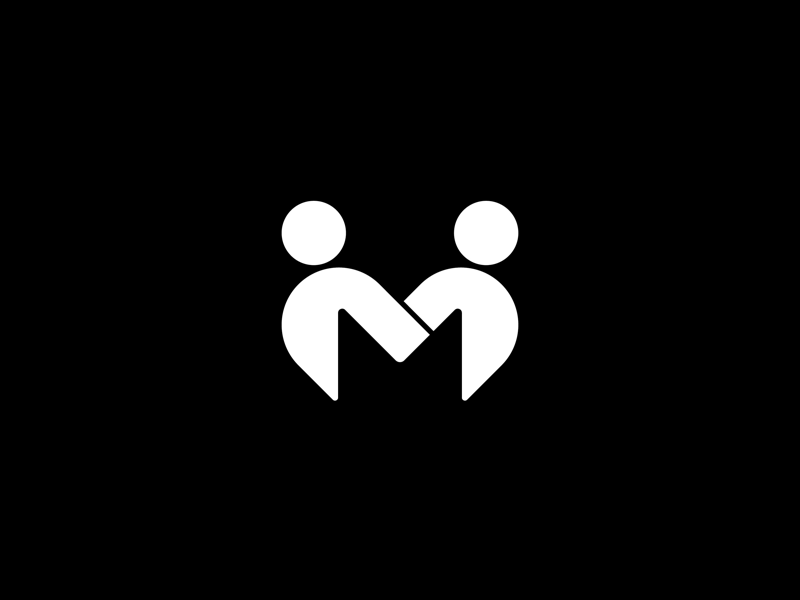 Shaking hands, or reading a book? graphic designer graphic design simplicity corporate modern structure minimalist designs minimal design simple brand identity logo design grid black and white branding brand minimal logo mark geometric