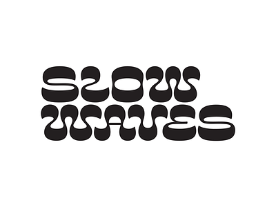 Good things are coming black and white custom type lettering logo design logotype retro slow waves type design typographic typography