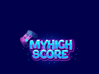 MY HIGH SCORE gaming app logo gaming logos app