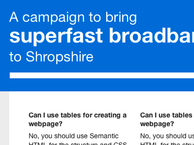 Superfast broadband blue grid helvetica neue swiss