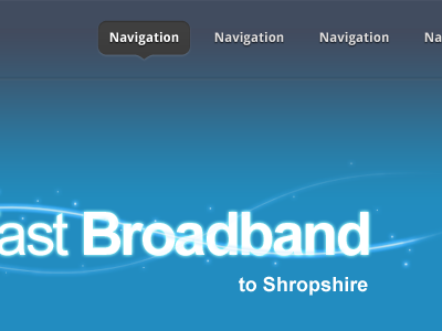 Broadband Site w/ navigation