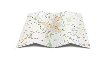 Foldy map icon fold geography icon map