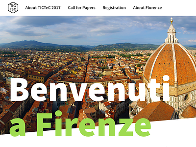 TicTec 2017 home conference florence source sans
