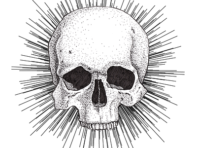 Dotwork skull