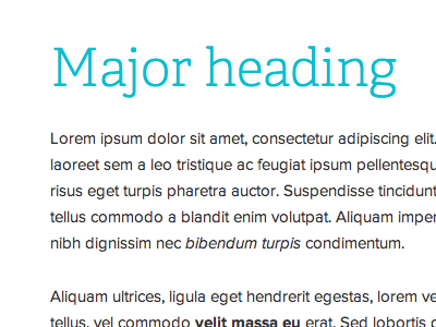Typography adelle blue h1 light proxima nova typecast