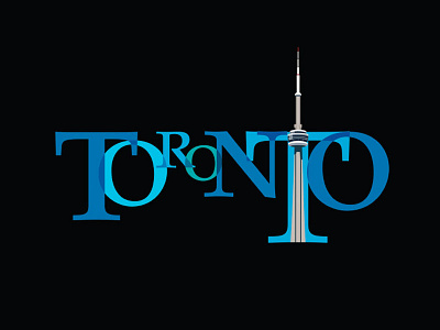 Toronto Logo city toronto type. typography vector