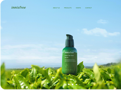 Innisfree Web Visual design graphic design ux