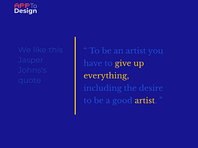 Jasper Johns's Quote