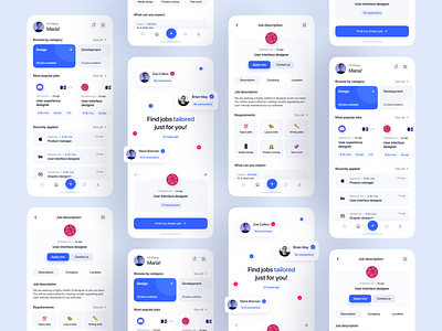 Job Search App - Mobile UI design