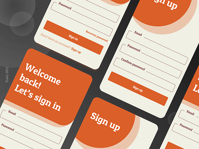 Daily 001 - Sign Up app design figma icon mobile sign up ui