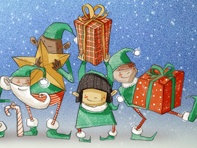 Buzzsumo Christmas wallpaper 2 by Kate Chesterton on Dribbble