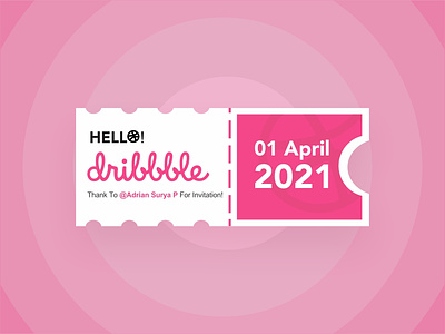 hello dribbble april design dribbble graphic design hello world hellodribbble pink