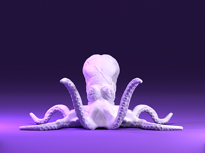 Octopus 3d art 3drender character design design digital art octopus pus character design sculpting zbrush