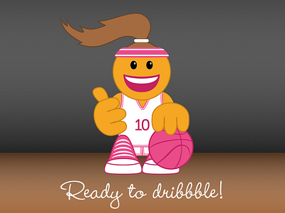 Ready to Dribbble! debut shot debuts emoji first illustration player shot