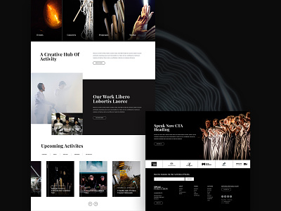 Speak Percussion Homepage Concept Detail