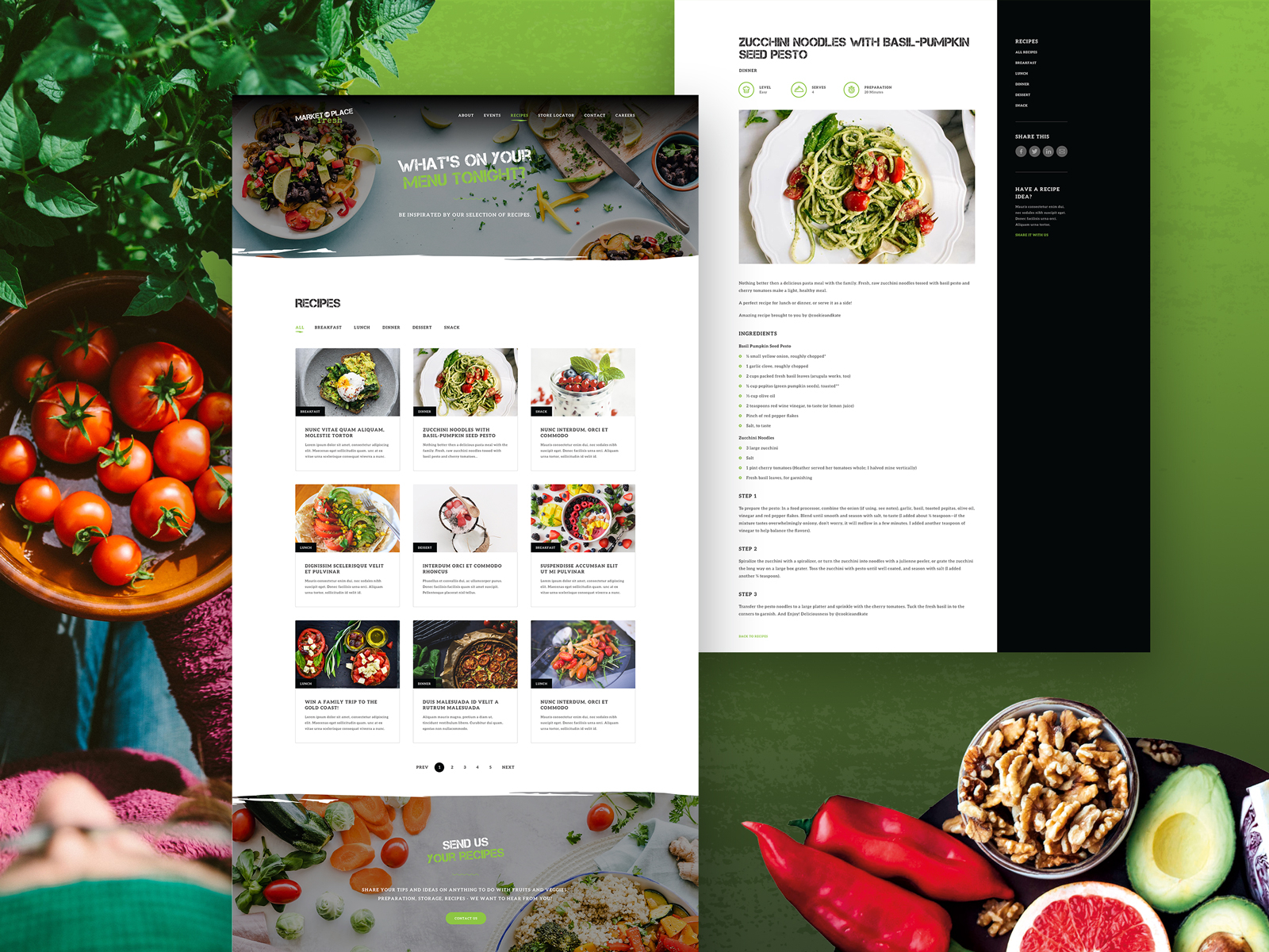 Market Place Fresh Ui Design 04 By Diana Tan On Dribbble