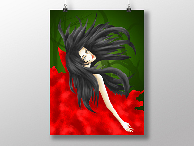 Blanchette australia character dark digital painting drawing fairy tale human illustration manga melbourne painting